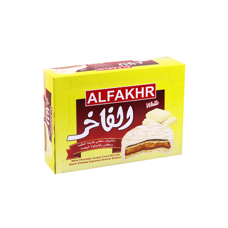 Alfakhr Biscuits With White Chocolate 12pcs