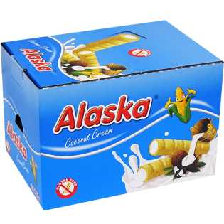 Corn Rolls Coconut Crème Alaska 16pcs