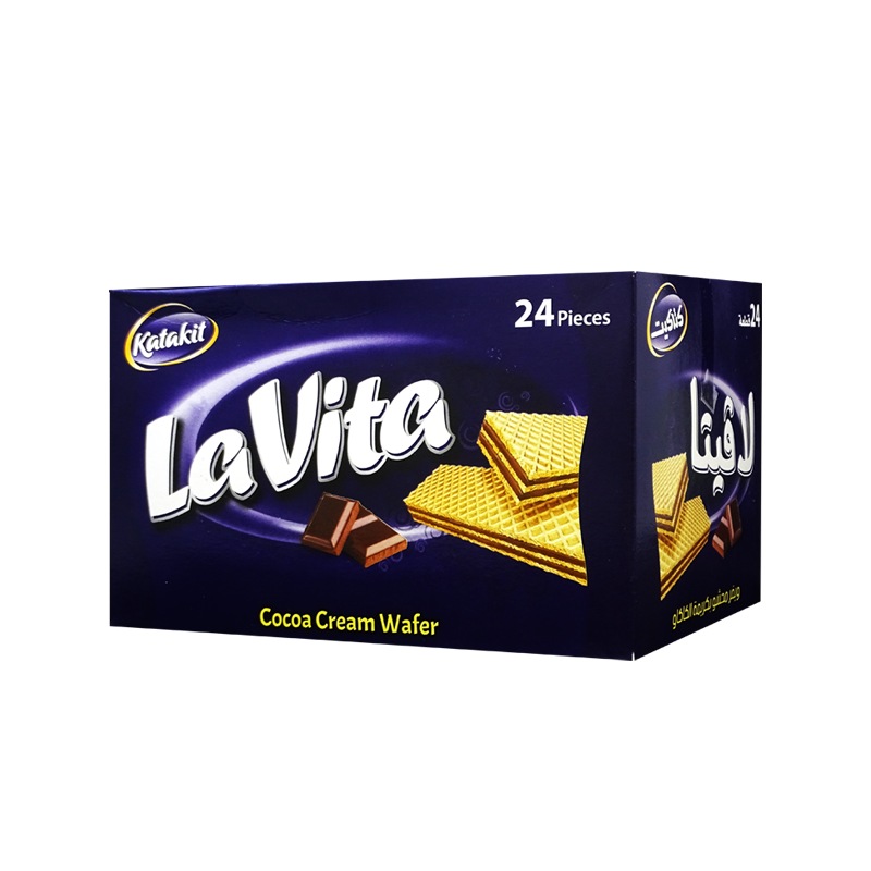 Koekjes Wafers Chocola Lavita 24st