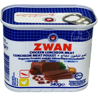 Luncheon Chicken Spicy Zwan 340g