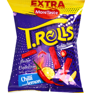 Chips chilli & lemon T.rolls 28g