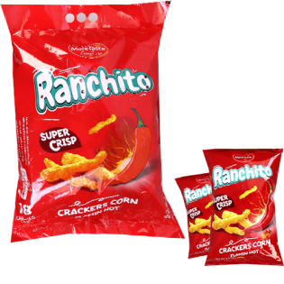 Crackers corn Ranchito  flamin hot 108 piece