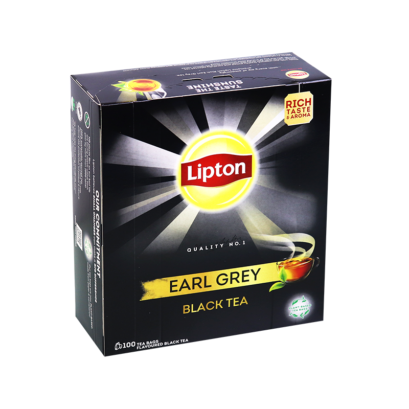 Blacck tea earl grey lipton 100 sachets