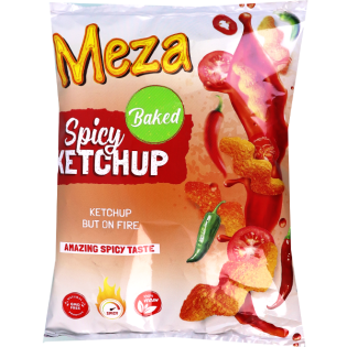 Meza Crispy Corn Fingers spicy Ketchup Flavor 55g