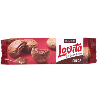 Biscuits stuffed with cream roshen lovita 127g