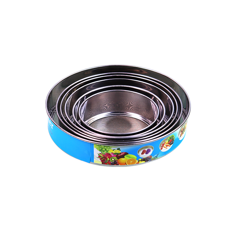 Six strainers large stainless sieve