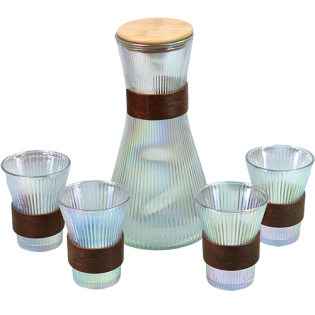 Juice Jug with Four Glass Cups LM39-12