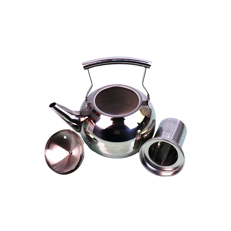 Apple Tea Jug Steel Metal Grip With Strainer 1L LM36-13
