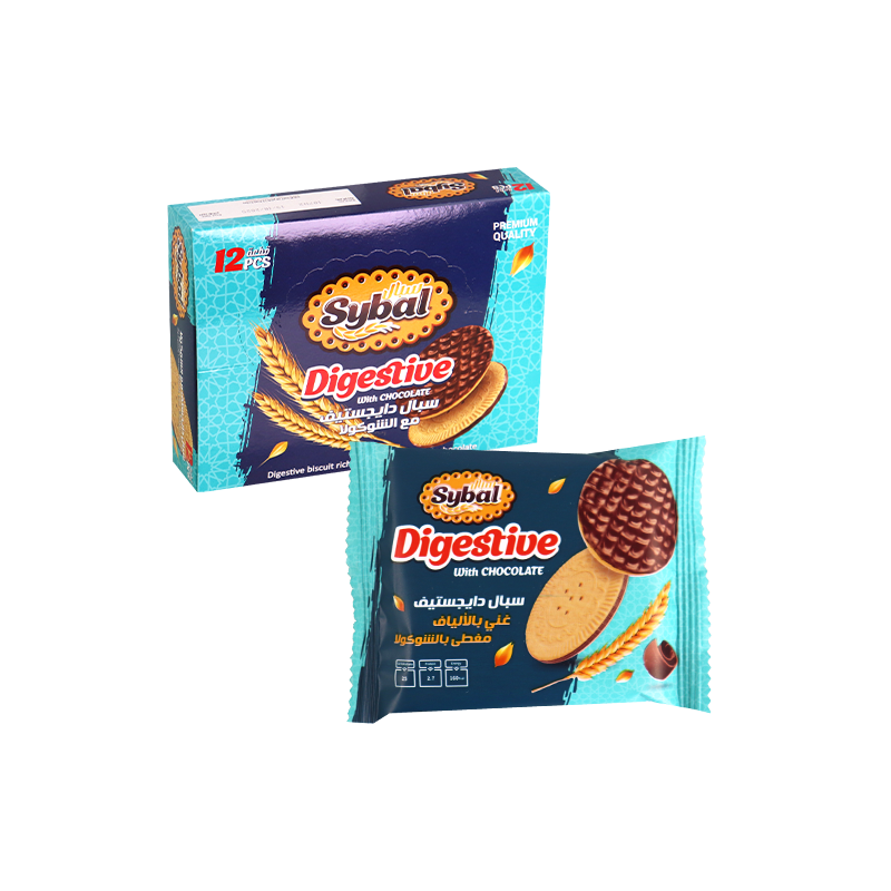Digest Biscuits With Chocolate Sibal 12 Pieces