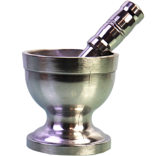 small metal garlic crusher