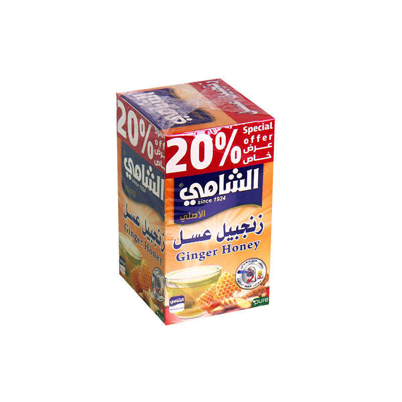 زنجبيل وعسل  الشامي 12ظرف