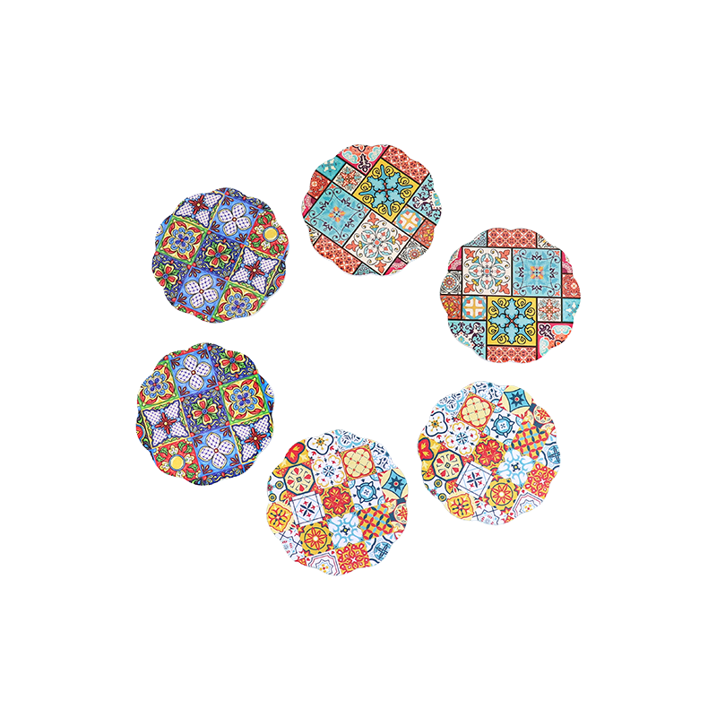 Six Wooden Drawing Plates with Stand LM4-3