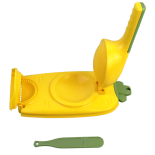 Samosa mold with pressed dough