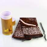 Prayer rug box with rosary