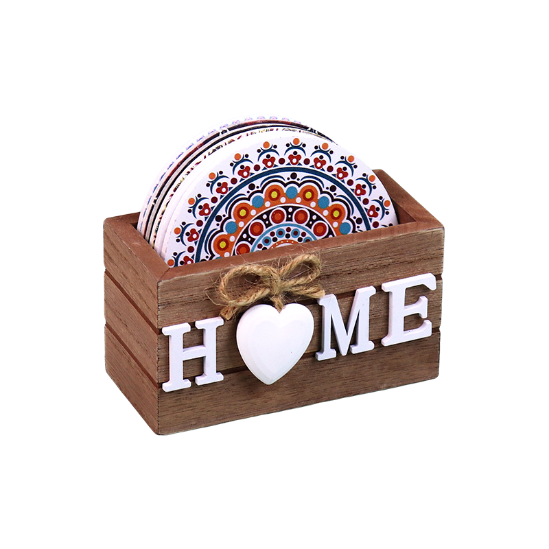 6 Tea Bowl with Wood Stand LM4-8