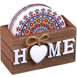 6 Tea Bowl with Wood Stand LM4-8