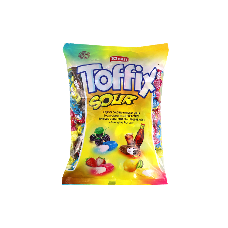 Sweet and soft with sour flavor toffix  800g
