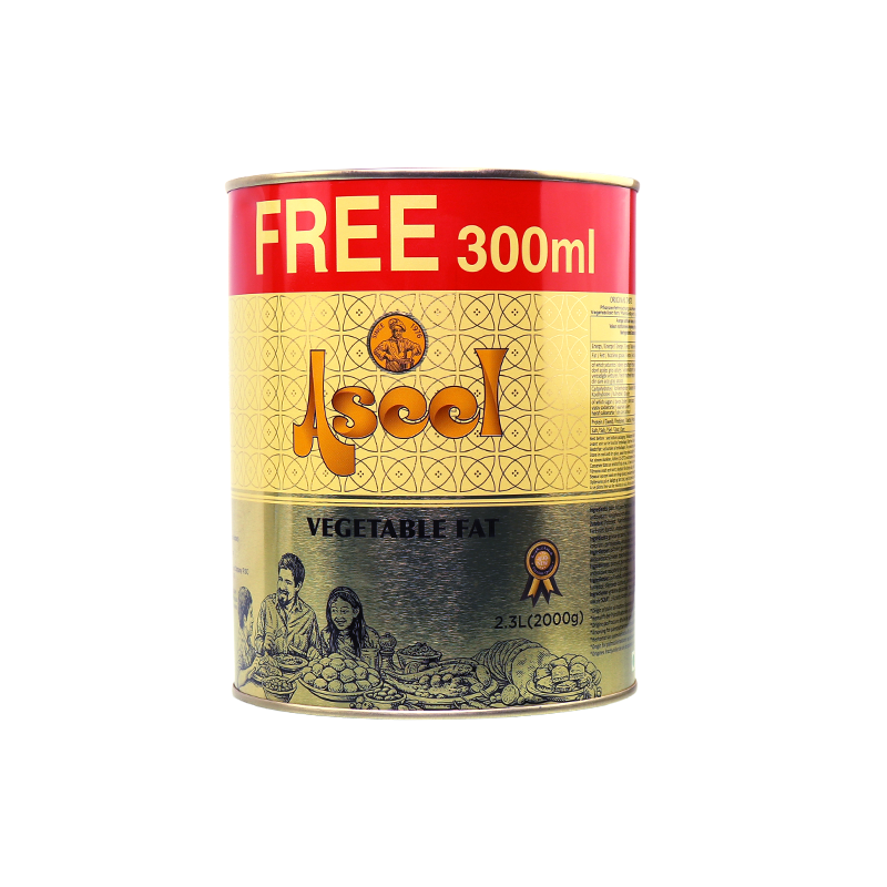 Vegetable Ghee Aseel 2 Kg+300 ml Free