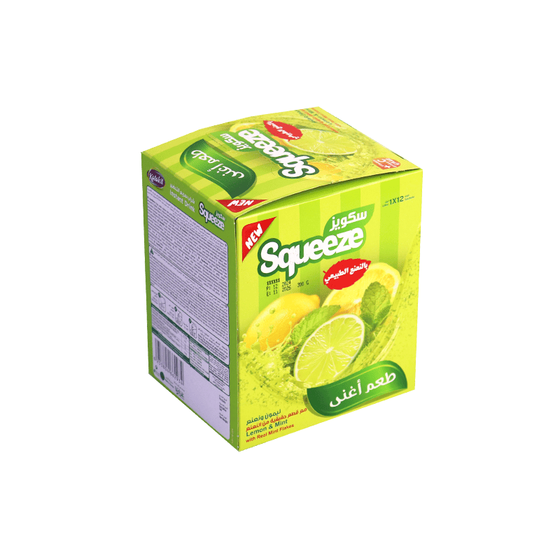 Lemon and mint juice 12 sachets