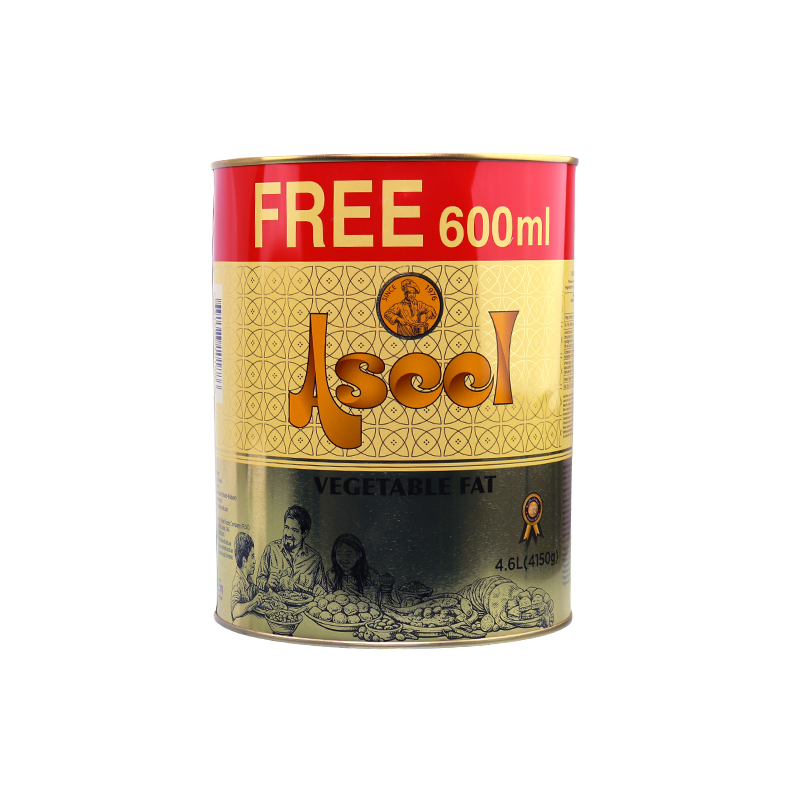 Vegetable Ghee Aseel 4 Kg+600 ml Free