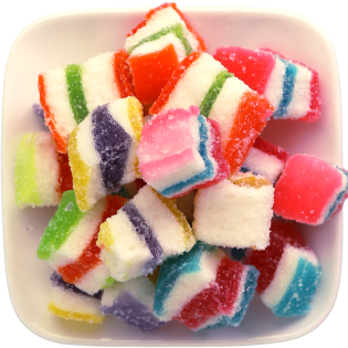 Timo Pencil Jelly Square Candy 1.25 Kg