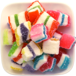 حلوى  جيلي مربع مقلمة  تيمو1.25كغ