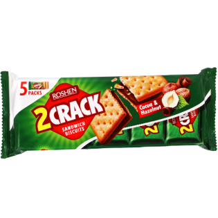بسكويت  ساندويش بحشوة الكاكو والبندق روشين 190غ