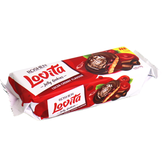 Jelly Cookies Cherry Flavored Lovita Roshen 135g