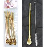 Mate Straws Gold 6pcs