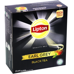 Blacck tea earl grey lipton 100 sachets