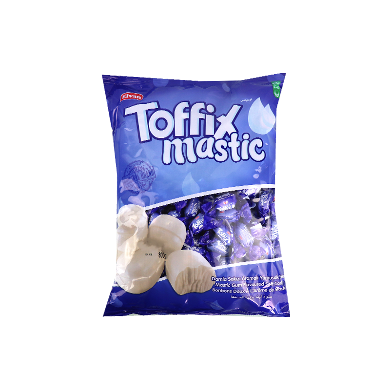 Soft candies with mastic flavor Toffix 800g