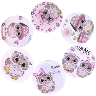 Six Wooden Drawing Plates with Stand LM4-5