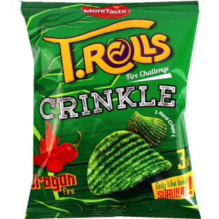 Chips T.Rolls Crinkel Dragon 40Gr