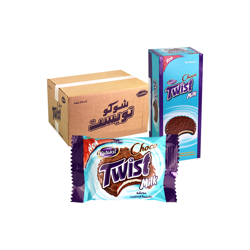 بسكويت شوكو تويست كاكاو الحليب 24ق