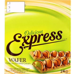 Pistachio Wafer Covered with Express Chocolate 24 Pieces