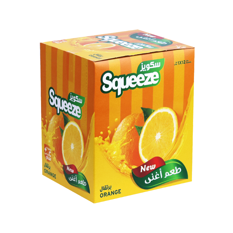 عصير برتقال  سكويز  12 ظرف