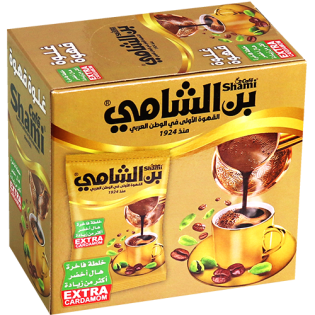 غلوة قهوة الشامي دهبي 10ظرف 20غ