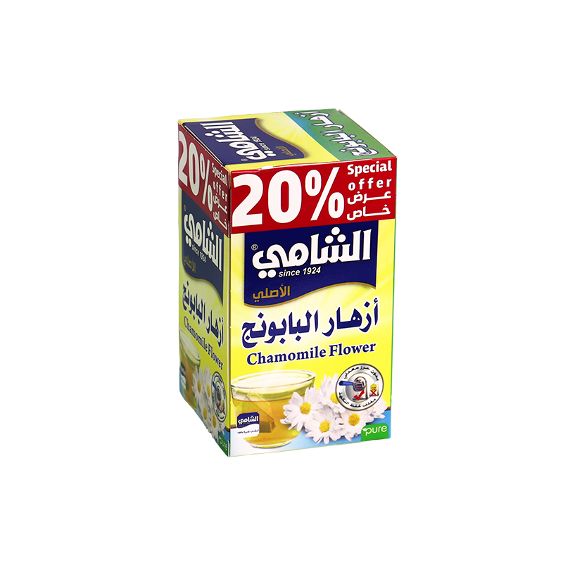 ازهار البابونج الشامي 12 ظرف